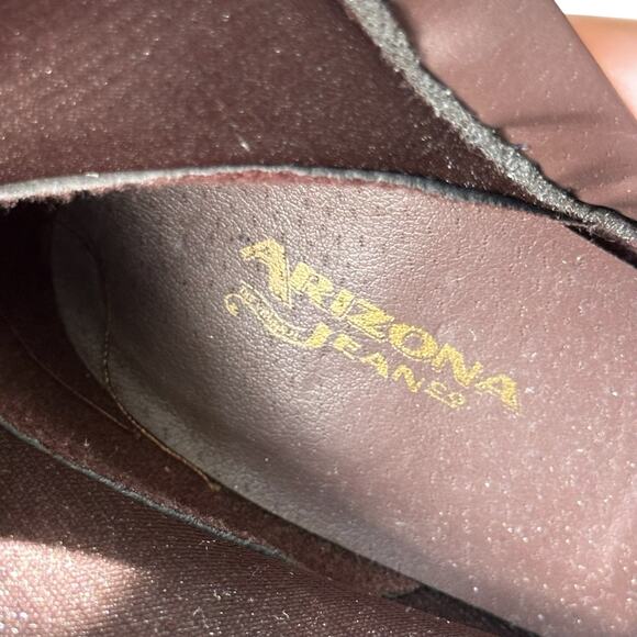 Arizona Jean Co Brown Faux Leather Boots 9 - Picture 9 of 11
